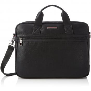 Tommy Hilfiger Essential Computer Bag, Bolsa para portátil para Hombre, Negro