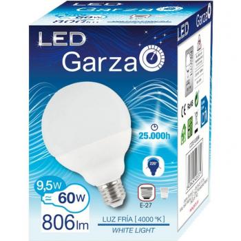 Garza Lighting - Bombilla LED Globo G95 9.5W E27 Blanco Frío