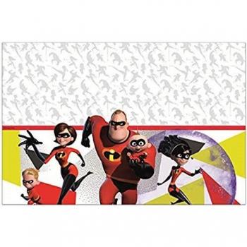 Procos- Mantel plástico 120 x 180 cm Incredibles 2, Color rojo