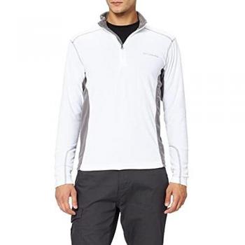 Forro polar de hombre Columbia Klamath Range II Half Zip Blanco (S)