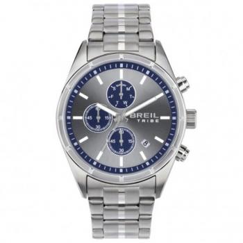Reloj Hombre Breil EW0693 Plateado - Reloj de acero inoxidable, esfera plateada, resistencia al agua hasta 50 metros, movimiento de cuarzo, correa ajustable y diseño moderno