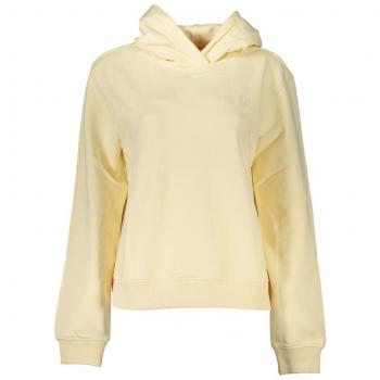 Beige Brushed Cotton Logo Hooded Sweatshirt - Women's XL