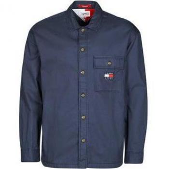 Sobrecamisa Tommy Jeans Hombre Tjm Classic Solid Overshirt Azul