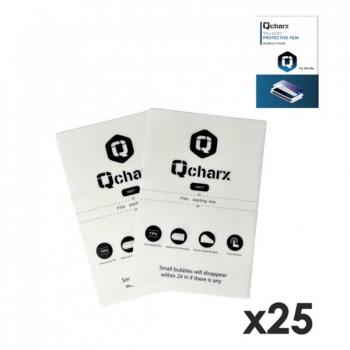 Láminas de protección frontales QCHARX hidrogel mate anti huellas para QX1 Lite 25 unidades