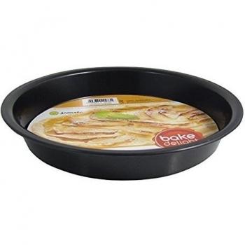 Jomafe Bakedelight - Molde bajo para tartas, 24 x 4 cm, color negro