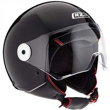 Nzi Casco Jet Vintage 3 Negro Adulto, tipo de producto: casco de moto, características: diseño vintage, color negro, talla S