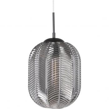 Lámpara de Techo Suspensión 26 x 26 x 120 cm Cristal Gris