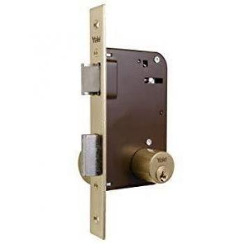 Cerradura de Embutir Reversible 52-HL/70 con Picaporte y Palanca, Yale