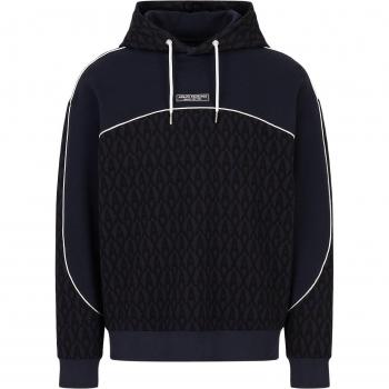 Armani Exchange Classic Hoodie in Blue, Size S