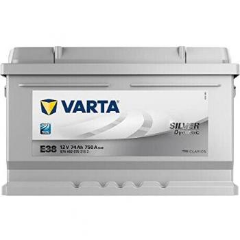 Varta Silver Dynamic E38 Batería de arranque, 5744020753162, 12V 74Ah 750A