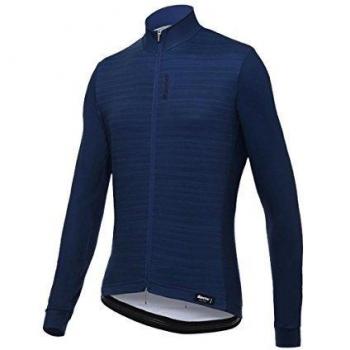 Santini Classe - Camiseta de Manga Larga para Hombre, Hombre, Camiseta de Manga Larga, CAS3547M, Azul, M