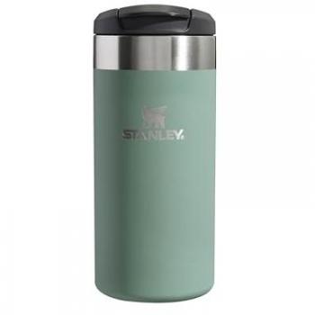 Stanley Aerolight Transit Mug - 0.35L, Shale Metallic, Unisex, Keeps 4 Hours Hot, 6 Hours Cold, Dishwasher Safe, Leakproof, Car Cup Holder Compatible