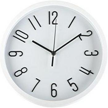 Versa 20550047 Reloj de pared de Cocina, Ø30cm diámetro, Plástico, Analógico