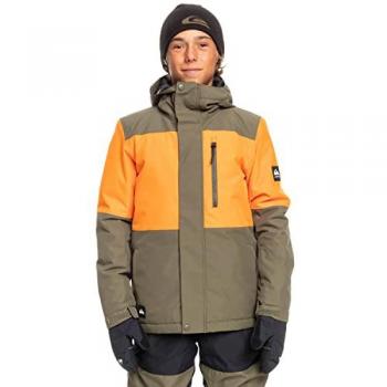 Chaqueta Quiksilver Mission Block Naranja Marrón Infantil - 10
