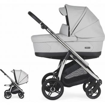 Carrito de bebé Dúo Bébécar Flowy Cromado