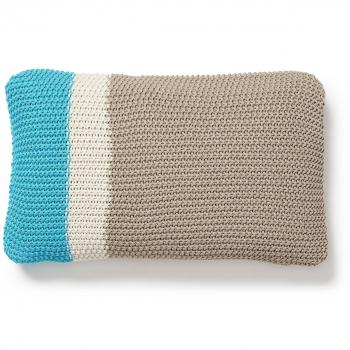 Kavehome Cojín Drop, 30x50 algodón azul