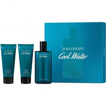 Davidoff Cool Water Men's Gift Set with Eau De Toilette Spray, Shower Gel & Aftershave Balm 125ml