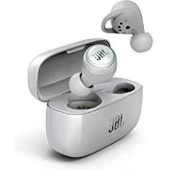 JBL LIVE 300TWS - Auriculares inalámbricos intraaurales, con Bluetooth y tecnologías TalkThru y AmbientAware, hasta 20h de música, Blanco