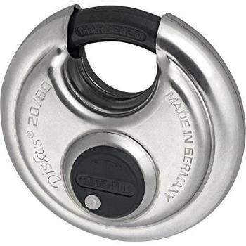 ABUS 20/80 Diskus Hanging Padlock Special Lock, Silver, 80 mm