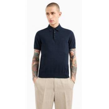 Armani Exchange Men's Navy Short Sleeve Polo Shirt XS