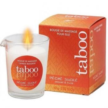 Ruf Taboo Vela de Masaje para Ella Peche Sucre Aroma Nectarina 60g
