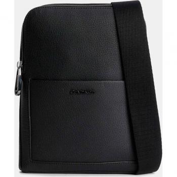Bandolera Calvin Klein Negra con Cremallera y Asa Regulable para Hombre