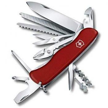 Navaja suiza Victorinox Work Champ con 21 funciones, incluye pinzas y sierra - Rojo