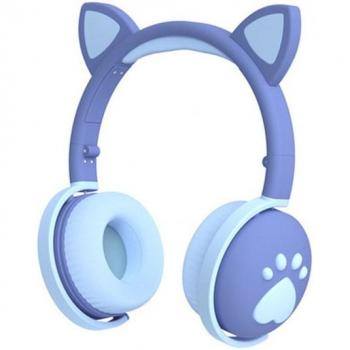 Auriculares Inalámbricos Gamer Rosa Orejas de Gato Bluetooth 5.0 con Micrófono 3.5mm para PS4 y PC