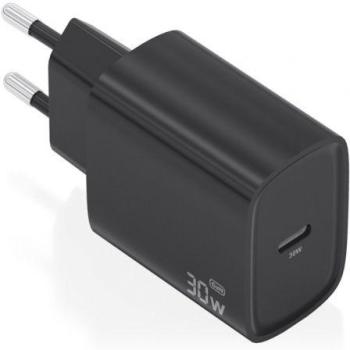 Cargador de Pared GaN AISENS 30W, 1xUSB-C PD3.0, Negro