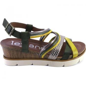 SUAVE 5301 Sandalias de mujer verde PIEL 523
