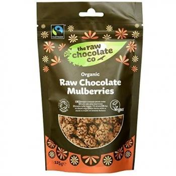 THE RAW CHOCOLATE COMPANY LTD Raw Chocolate Mulberries 125g Organic Fairtrade 125g