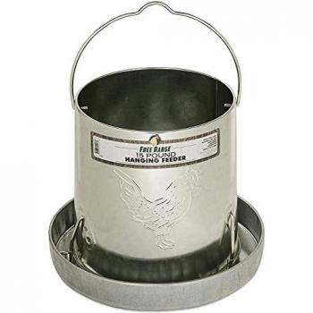 HARRIS FARMS LLC - Hanging Poultry Feeder, Galvanized Steel, 15-Lb. Capacity
