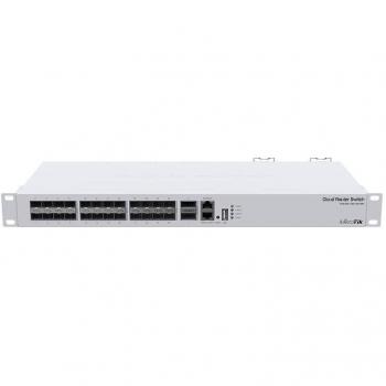 MikroTik CRS326-24S+2Q+RM Managed L3 Network Switch with 24 SFP+ Ports, 2 QSFP Ports, and 1 RJ45 Port