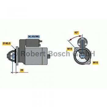 Motor de Arranque Bosch 986021280, tipo: motor de arranque, características: marca Bosch, número de pieza 0 986 021 280