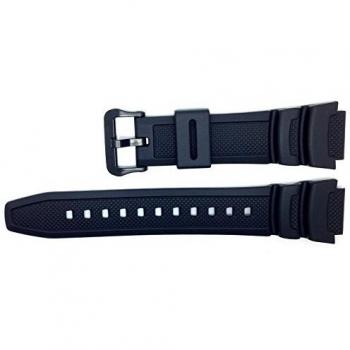 Casio 10347820 - Correa para reloj, resina, color negro