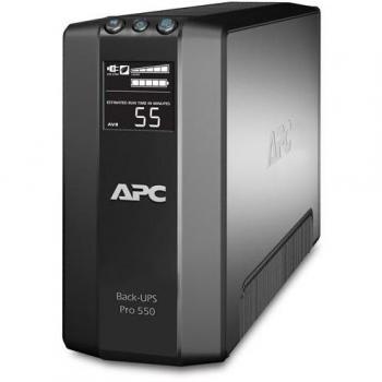 APC Power-Saving Back-UPS Pro 550VA Interactive UPS System with 6 AC Outlets
