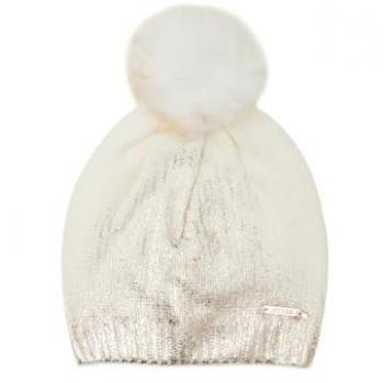 Guess Kids White Beanie Hat