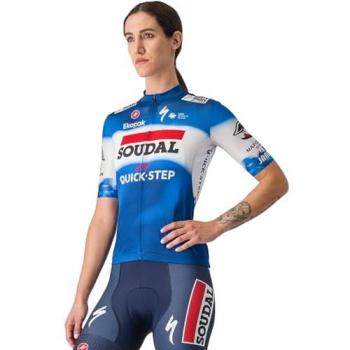 Soudal Quick-Step 2024 Women's Short Sleeve Competition Jersey - Blue - Size M