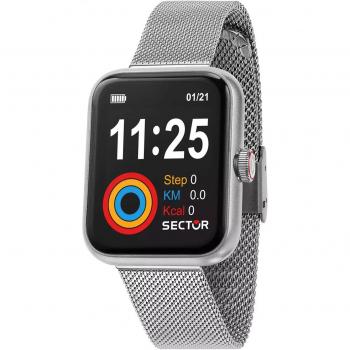 Sector No Limits Smart S-03 Digital Mesh Watch, Gray male, Size: ONE SIZE