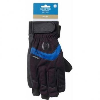Guantes Kinetic Armor XL Negro/Azul Oceánico