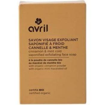 Jabón Exfoliante Facial en Frío de Canela y Menta Avril 100g