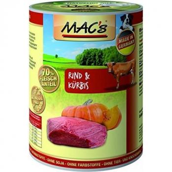 MAC's Adult Superalimentos - Pack Ahorro 24 x 400 g - Vacuno y calabaza