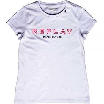 REPLAY SG7400.063.20994 Camiseta, Blanco