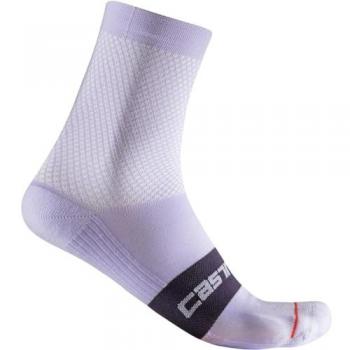 Calcetines Castelli Espresso 12 Mujer Blanco Orquídea L-XL EU 40-43