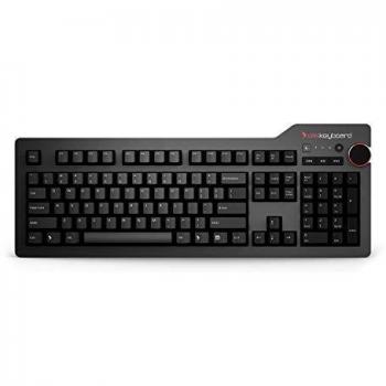 Teclado Mecánico Profesional para Gaming Das Keyboard 4 con Interruptores Cherry MX Brown, USB 3.0 Hub, Teclas Multimedia y Diseño en Aluminio, QWERTY US