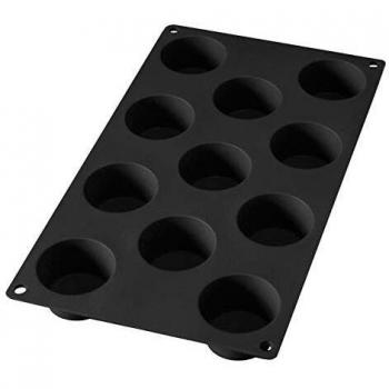 Lékué Minimuffins multicavidades Rojo Molde repostería, Silicona, Negro, 11 cavidades