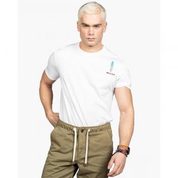 Camiseta Harper & Neyer Manga Corta Hombre Diseño Aloha Logo Tabla de Surf
