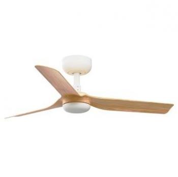 Ventilador de techo sin luz blanco/arce DC Mini Punt Ø900mm 33821 Faro Barcelona