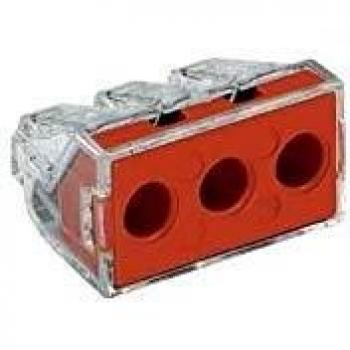WAGO 773-173 3-Way Push Wire 41A Connector - Pack of 50