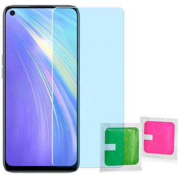 Protector de Pantalla para Realme 6/6S Cristal Templado Premium 9H Dureza 2.5D Borde Redondeado Vidrio Plano Antiarañazos Antigolpes
